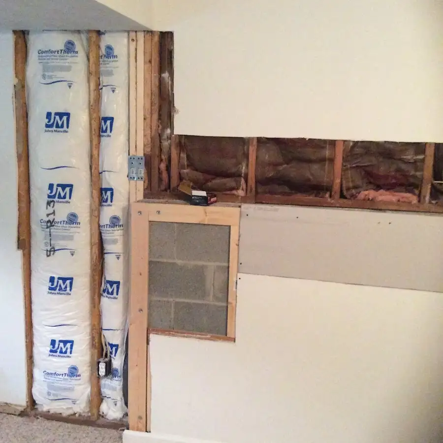 Wall insulation replacement during Contents Cleaning & Restoration in Castle Pines Village